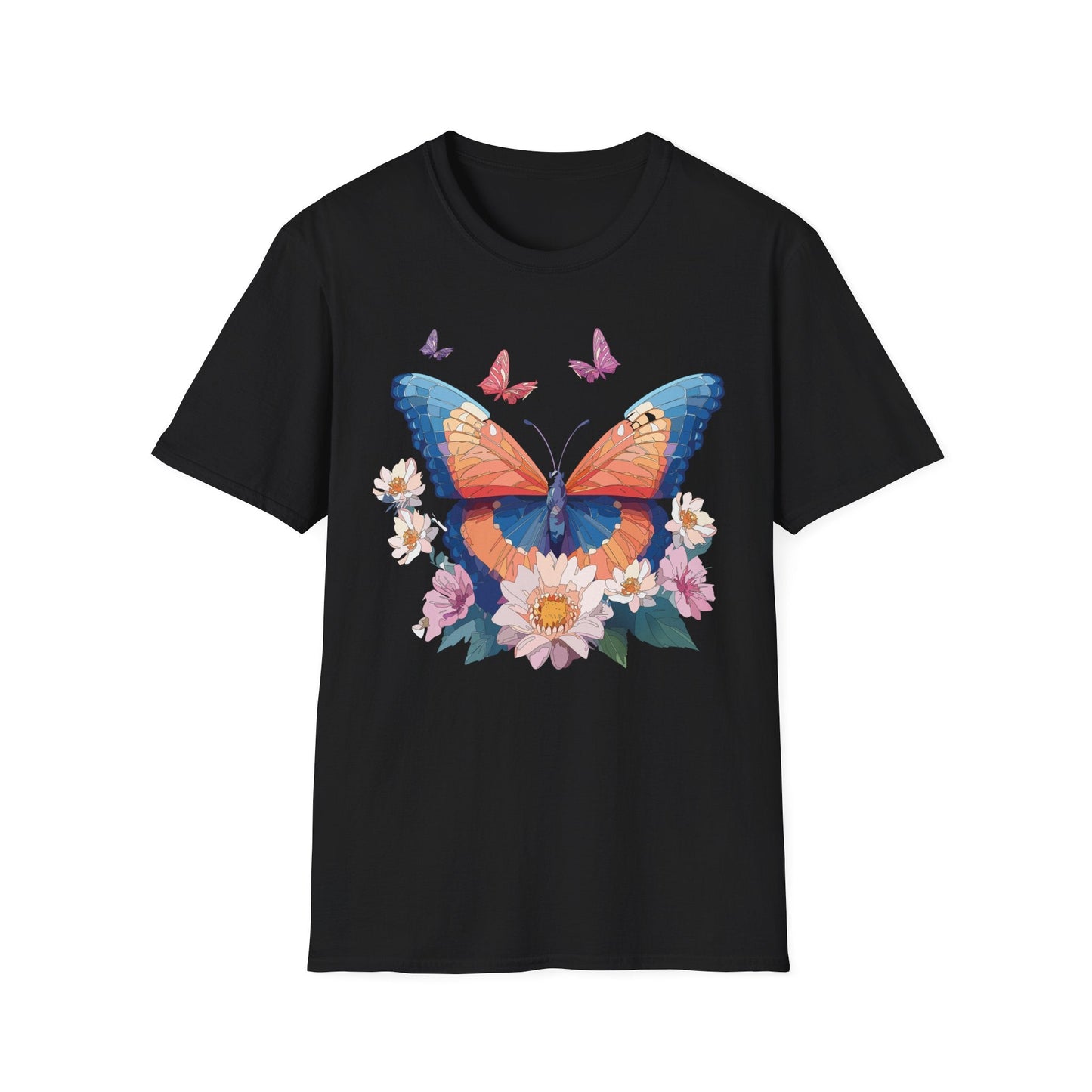 Monarch Butterfly Unisex Softstyle Tee Gildan 64000 Lightweight Breathable 100 Cotton Tee