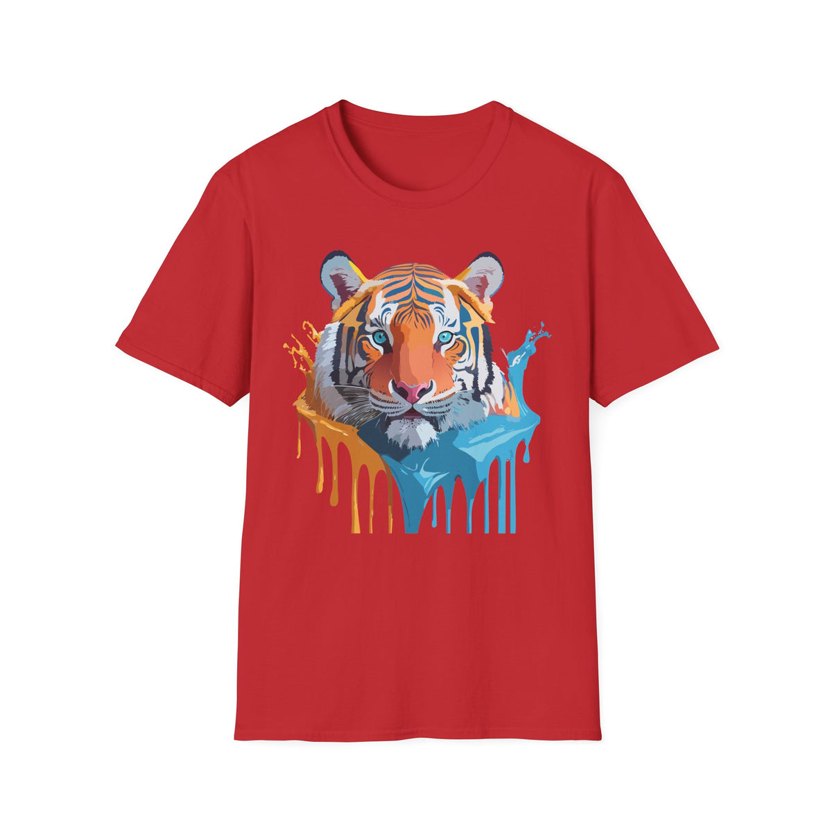 Colorful Drip Tiger Shirt | T-Shirt