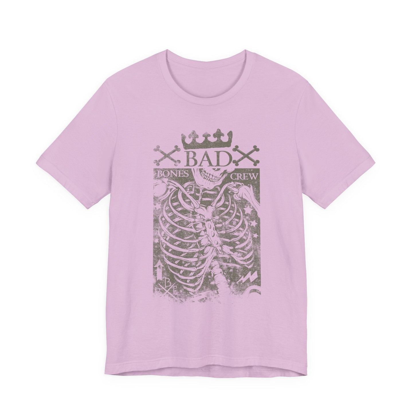 Skeleton Ribcage Tee Bones Crew Graphic Shirt A-10