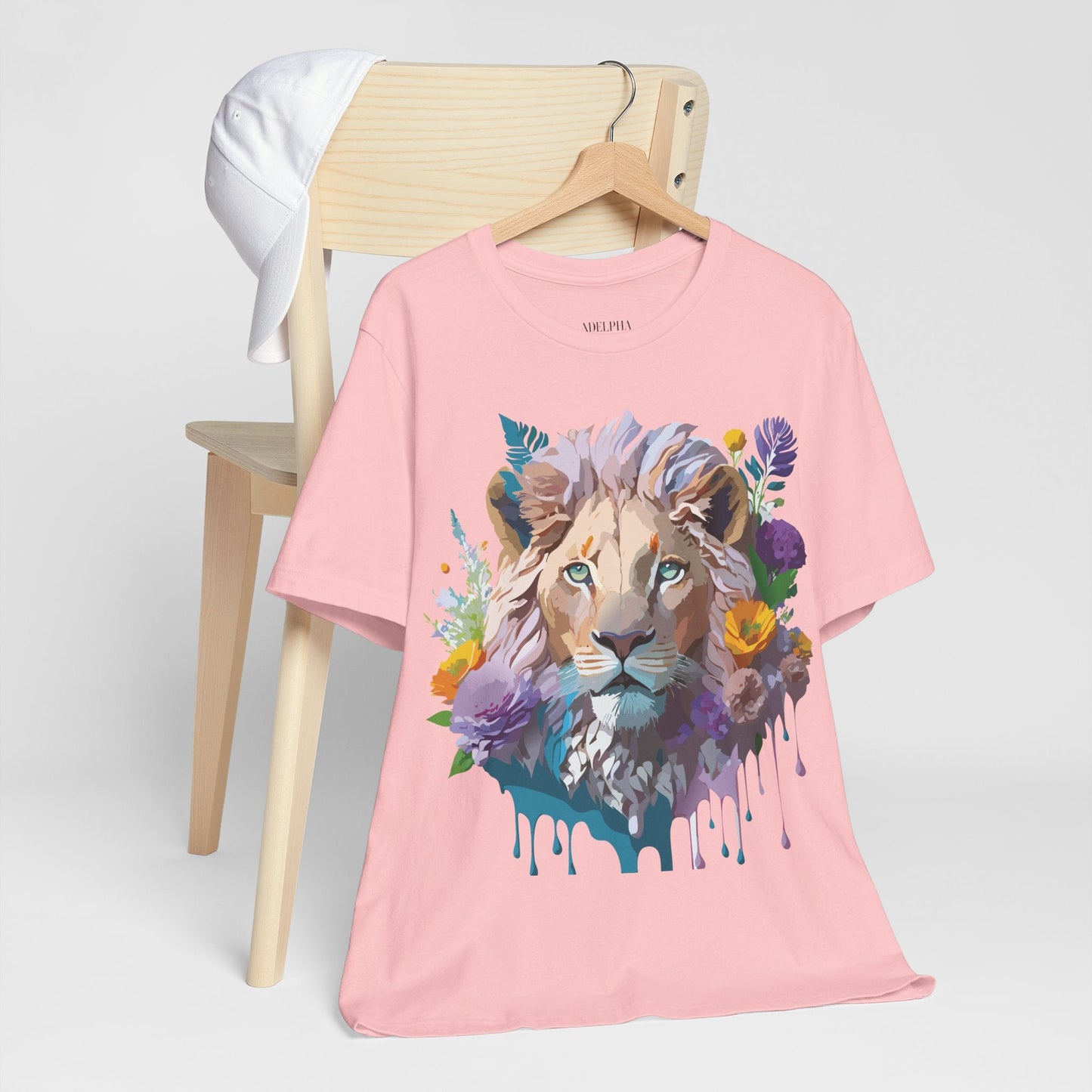 Lion Graphic Unisex 100 Cotton Vintage Animal Artwork Tee 3
