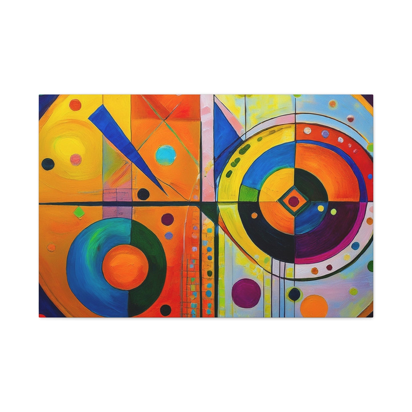 Abstract Oil Painting Print Canvas 24x16, 30x20, 36x24, 48x32, 60x40 Bright Latex Inks, Pine-Wood Inner Frame ABH-63