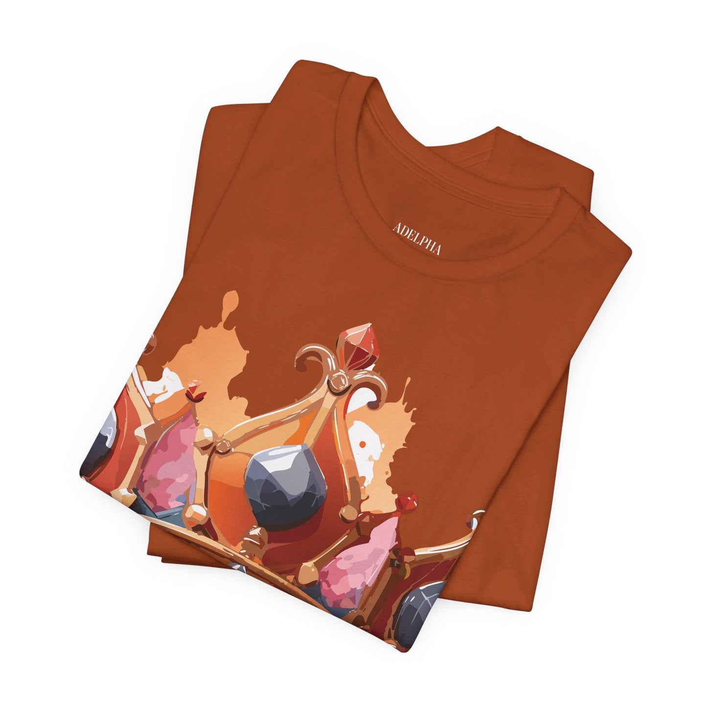 Adelpha Crown Graphic Tee Unisex Jersey Short Sleeve Art Design Vintage Inspired Shirt