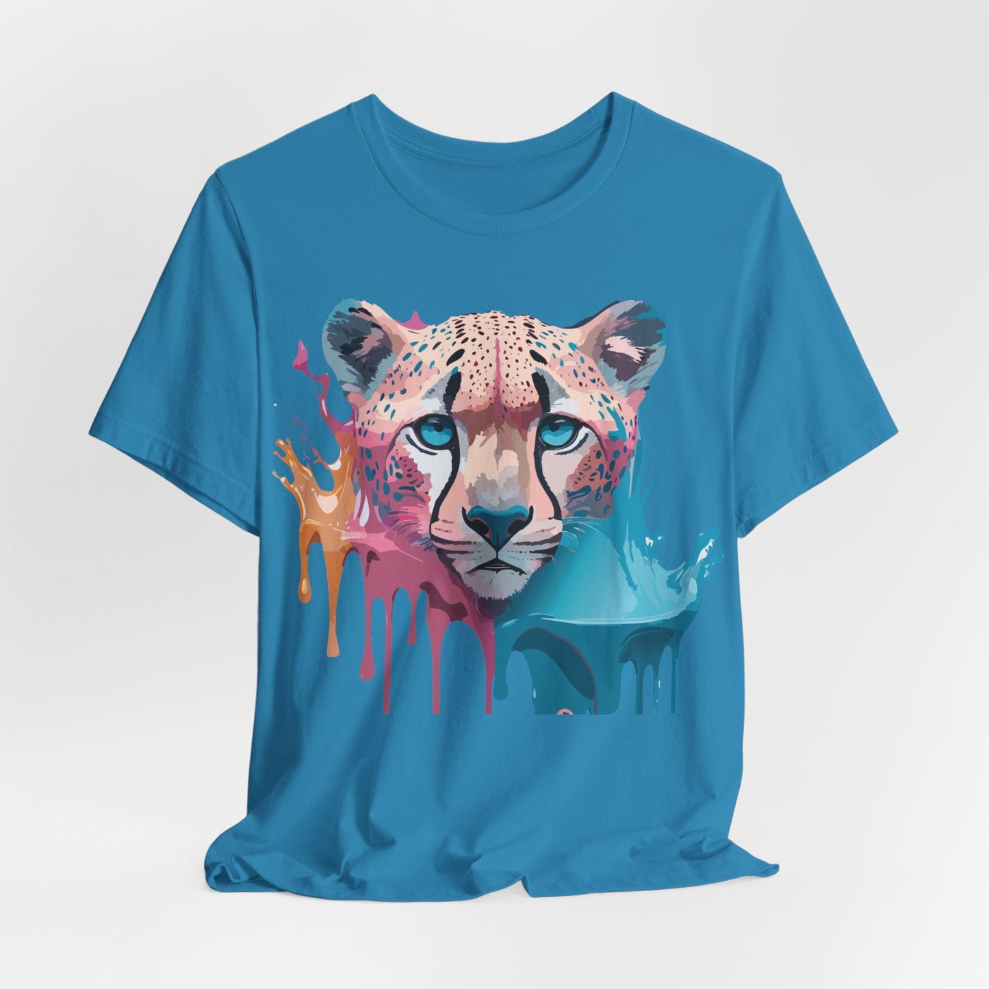 Cheetah Graphic Unisex 100 Cotton Artwork Tee 12