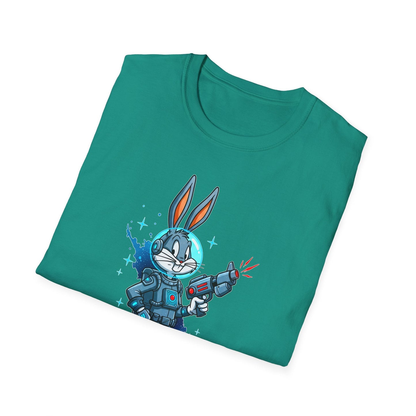 Cartoon Bunny Graphic Unisex Cotton Animal Animation Artwork Design Tee 32