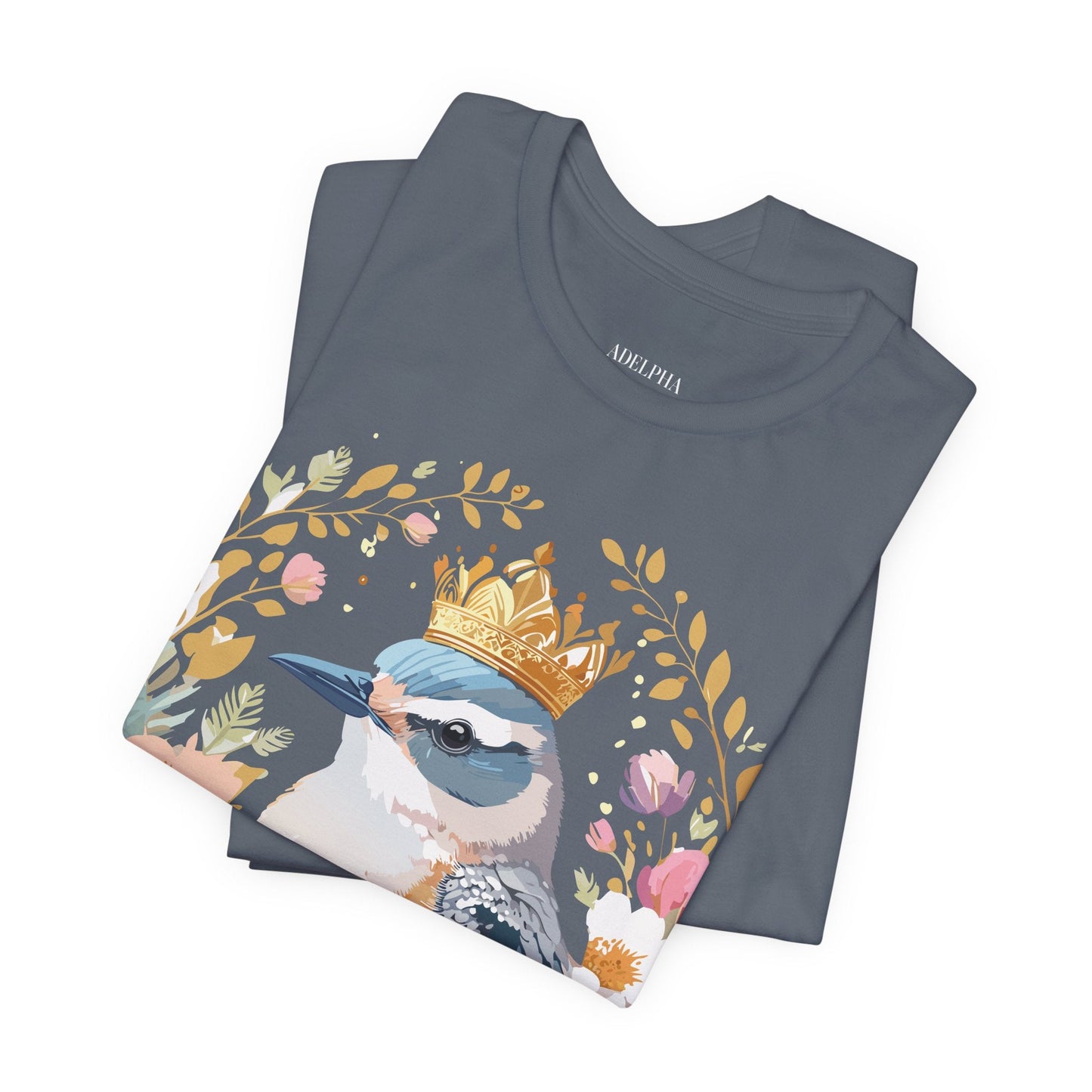 Adelpha Medallion Graphic Tee Unisex Short Sleeve Vintage Inspired Art Design Apparel
