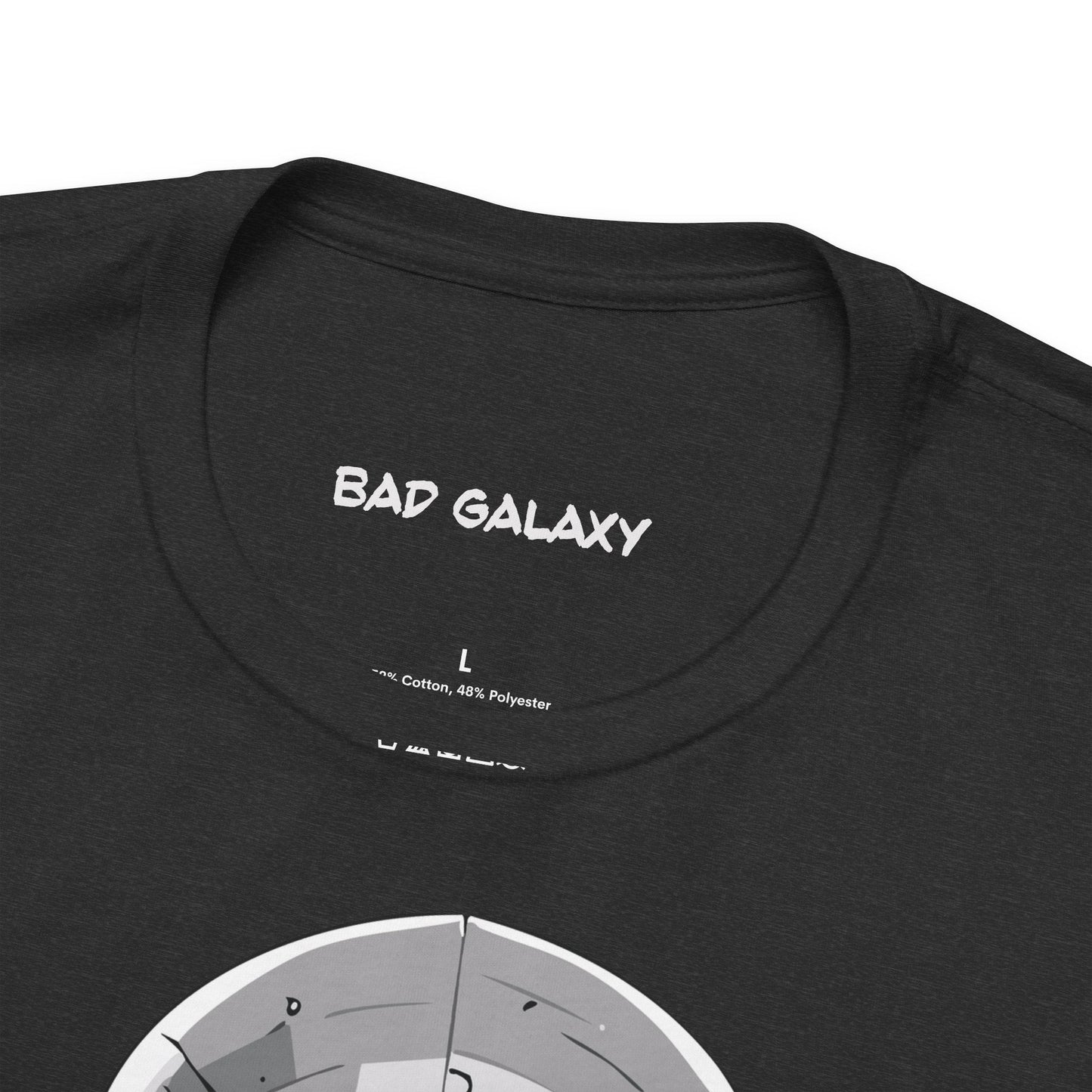 Graphic Cotton T Shirt Unisex Short Sleeve Alien Artwork By Bad Galaxy Premium Everyday Wear