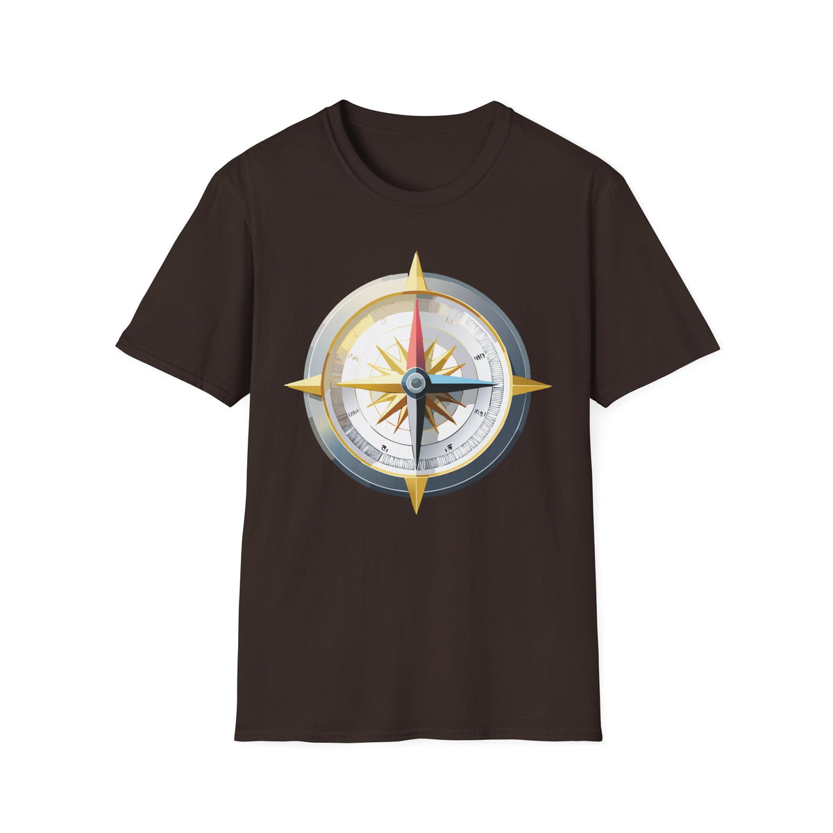 Nautical Compass Graphic T-Shirt | Adventure Graphic Design Unisex 100 Cotton Gildan T-Shirt