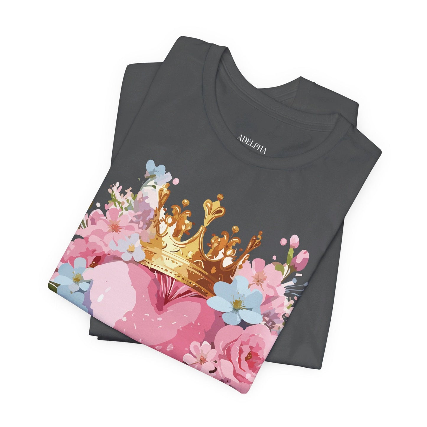 Valentine Day Graphic Unisex 100 Cotton Vintage Artwork with Love and Flower Design Tee 18