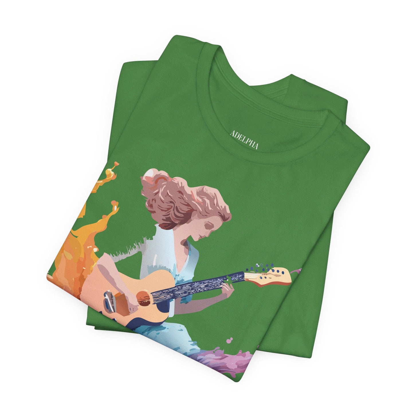 Adelpha Music Graphic Tee Unisex Vintage Inspired Art Design Short Sleeve T Shirt