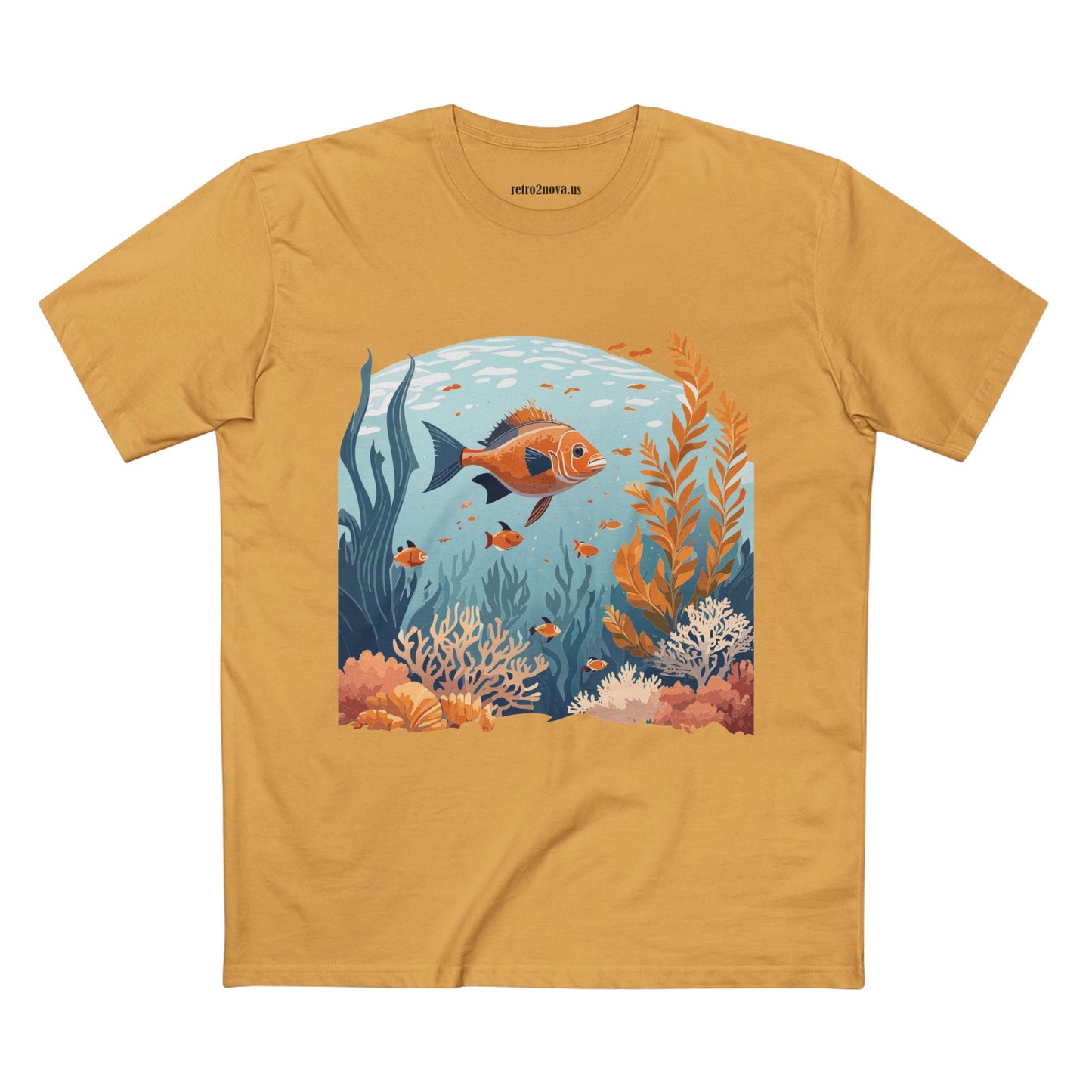 Ocean Shirt Ocean Pacific Premium Cotton Tee With Original Art Design From Retro2Nova Art Collection