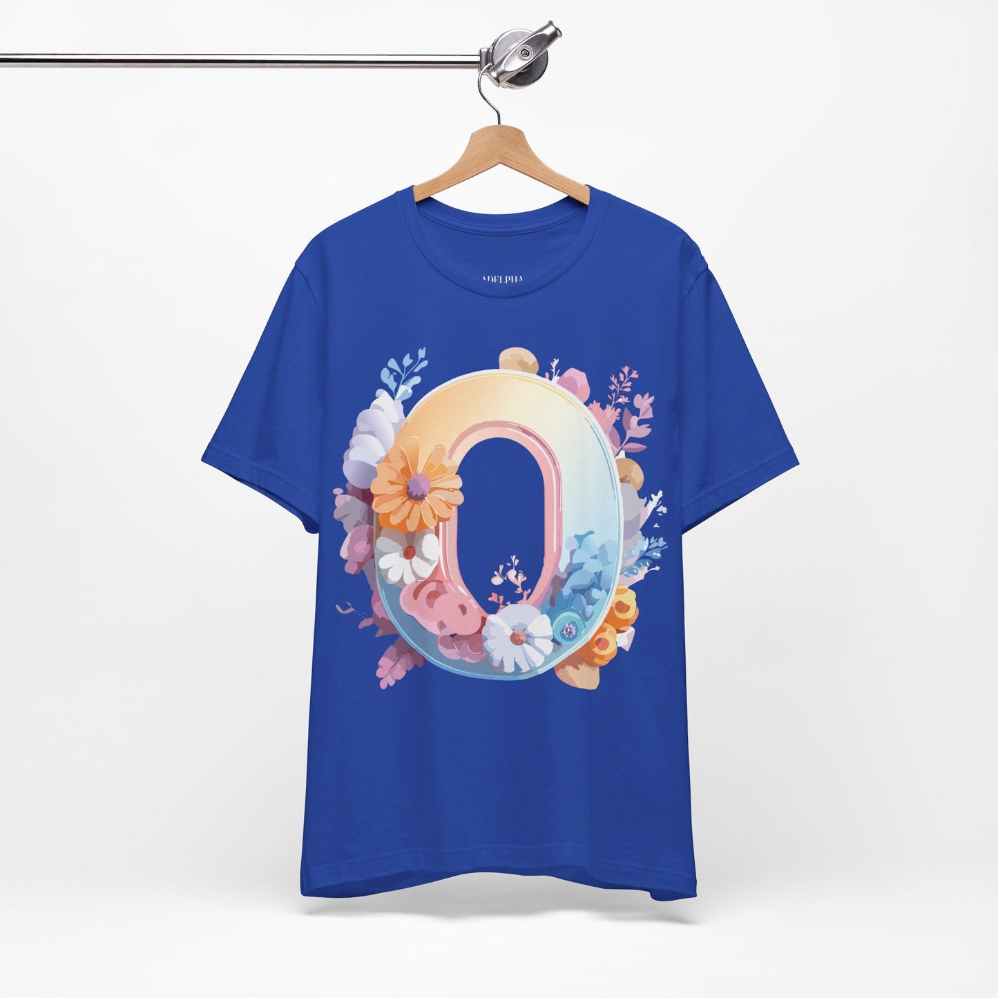Letter O Shirt Unisex Graphic Tee Vintage Inspired Artwork By Adelpha Premium Short Sleeve