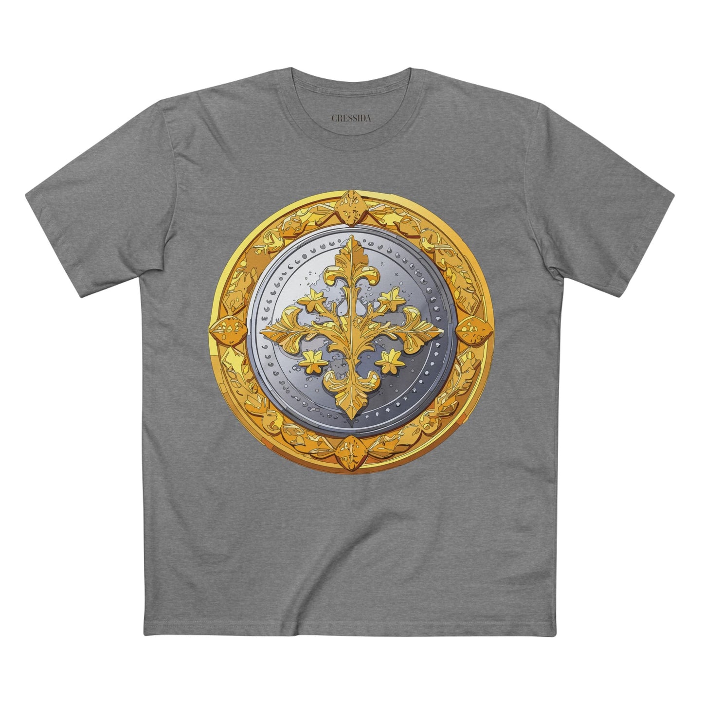 Antique Gold Coin Graphic Design T-Shirt Unisex 100 Cotton With Golden Print Artwork Tee 21