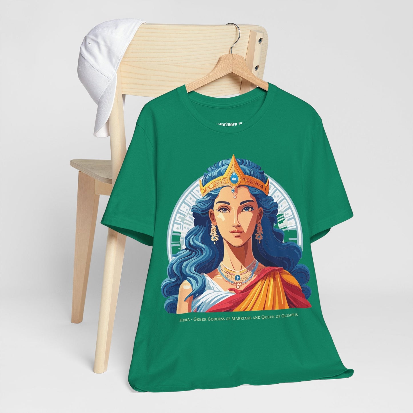 Hera Goddess Shirt Unisex Graphic Cotton Tee With Original Retro2Nova Artwork Soft Vintage Inspired