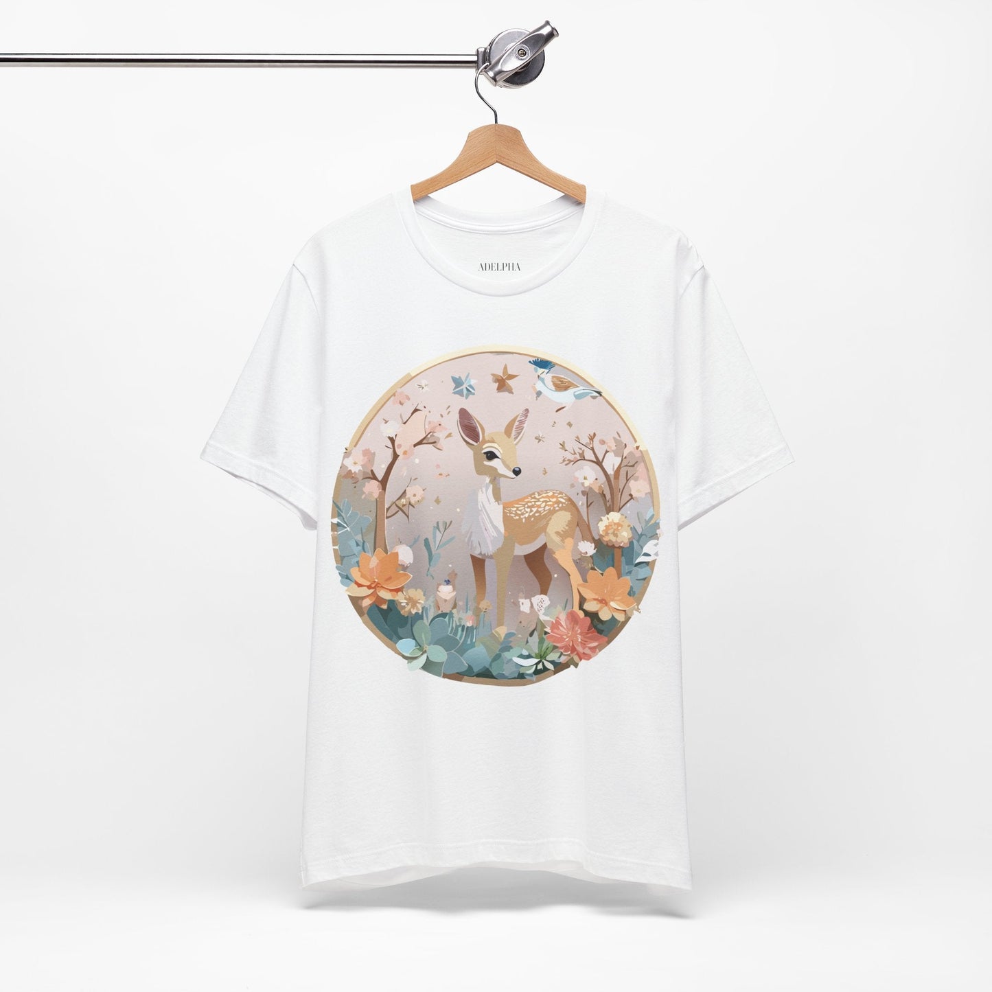 Medallion Graphic Unisex 100 Cotton Vintage Animal Medal Artwork Tee 9