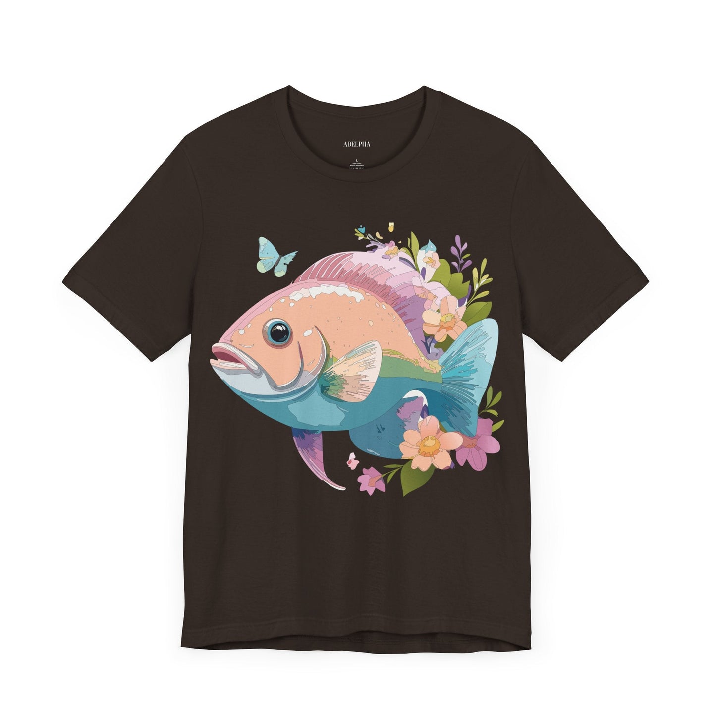 Fish Graphic Unisex 100 Cotton Vintage Artwork Tee 1