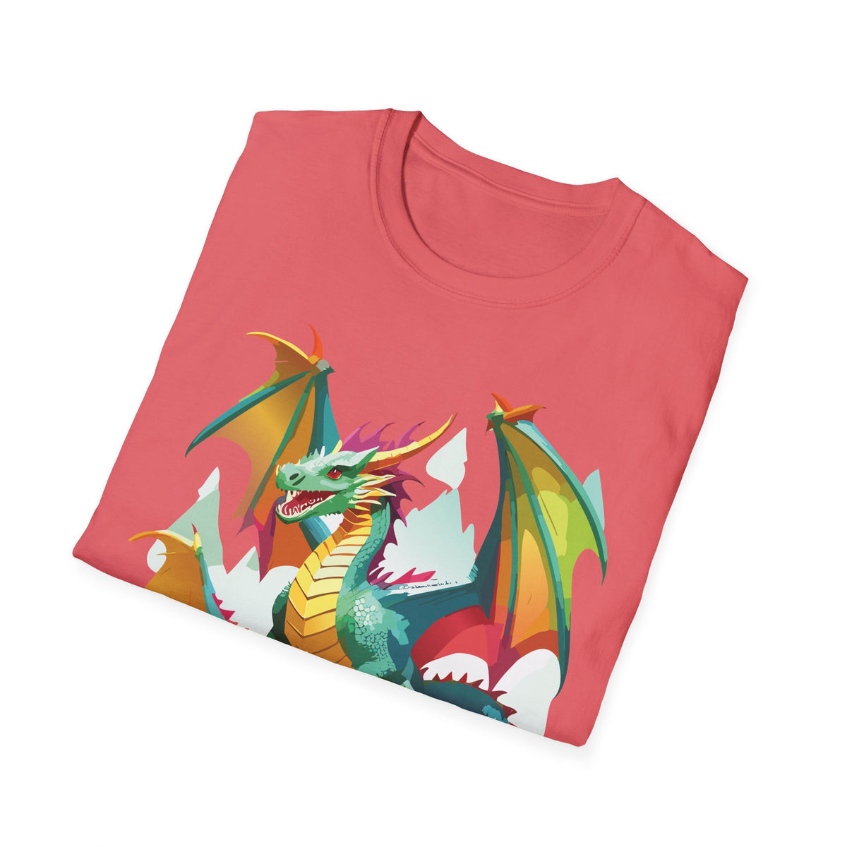 Dragon Graphic Tee Gildan Unisex 100 Cotton Tee Shirt with Animals m24