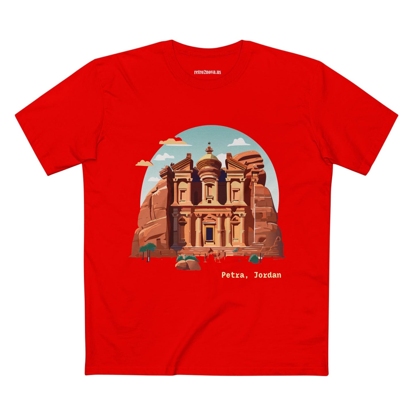 Petra Travel Shirt Unisex Premium Cotton Tee With Original Art Design For Tourists TT22