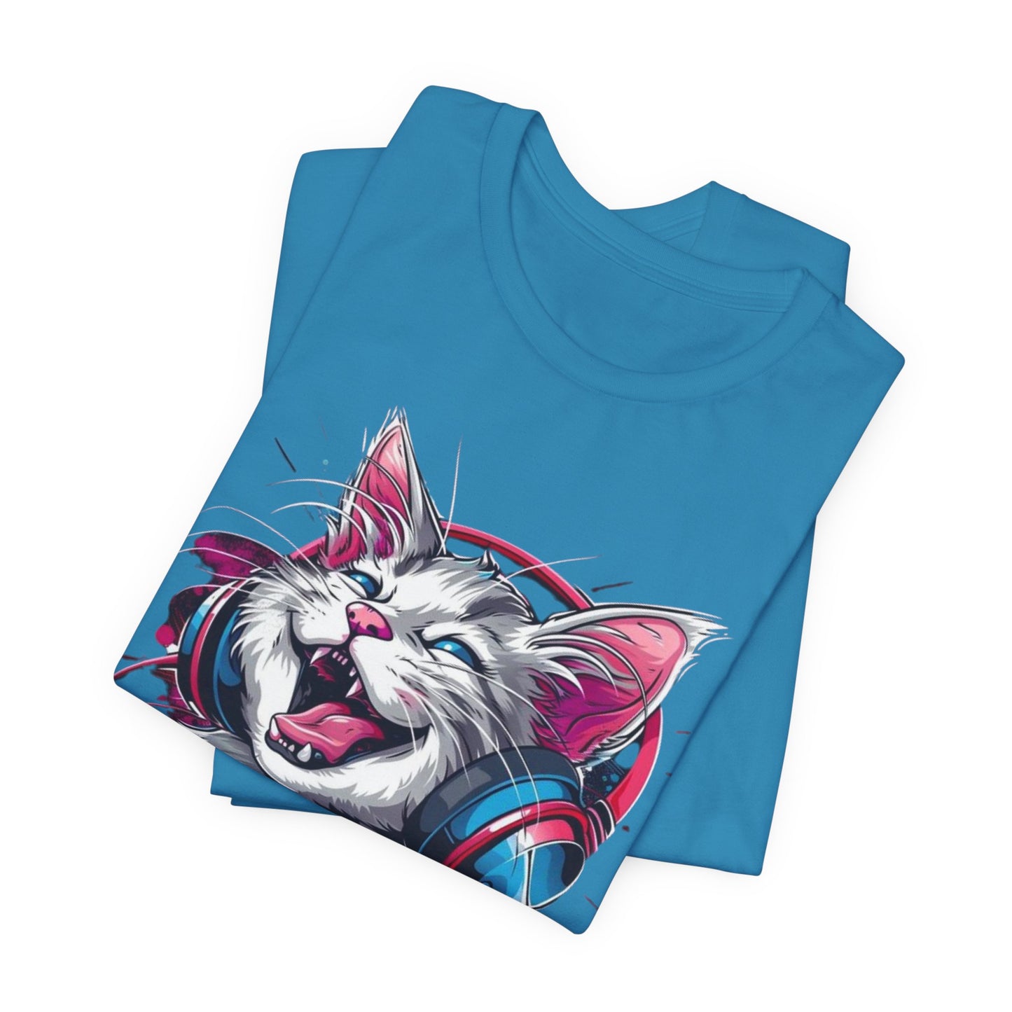 Gina Cartoon Cat Tee Shirt, Funny Cat T-Shirt, Pet Shirt, Animal Tees, Funny Animal T-Shirt, Graphic Tee