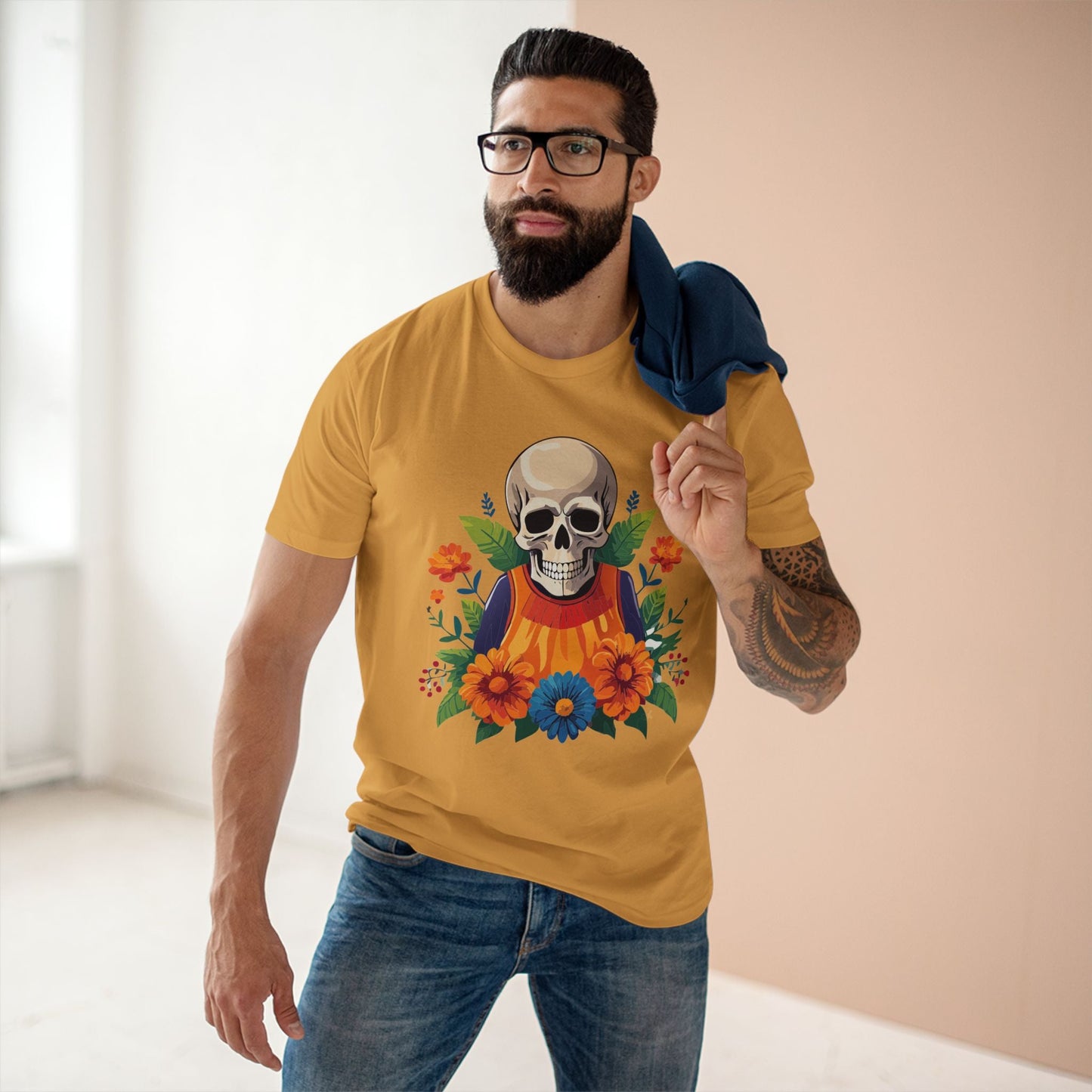 Retro2Nova Skull Shirt Unisex Skeleton Tee Premium Cotton Art Design Original Artwork Collection