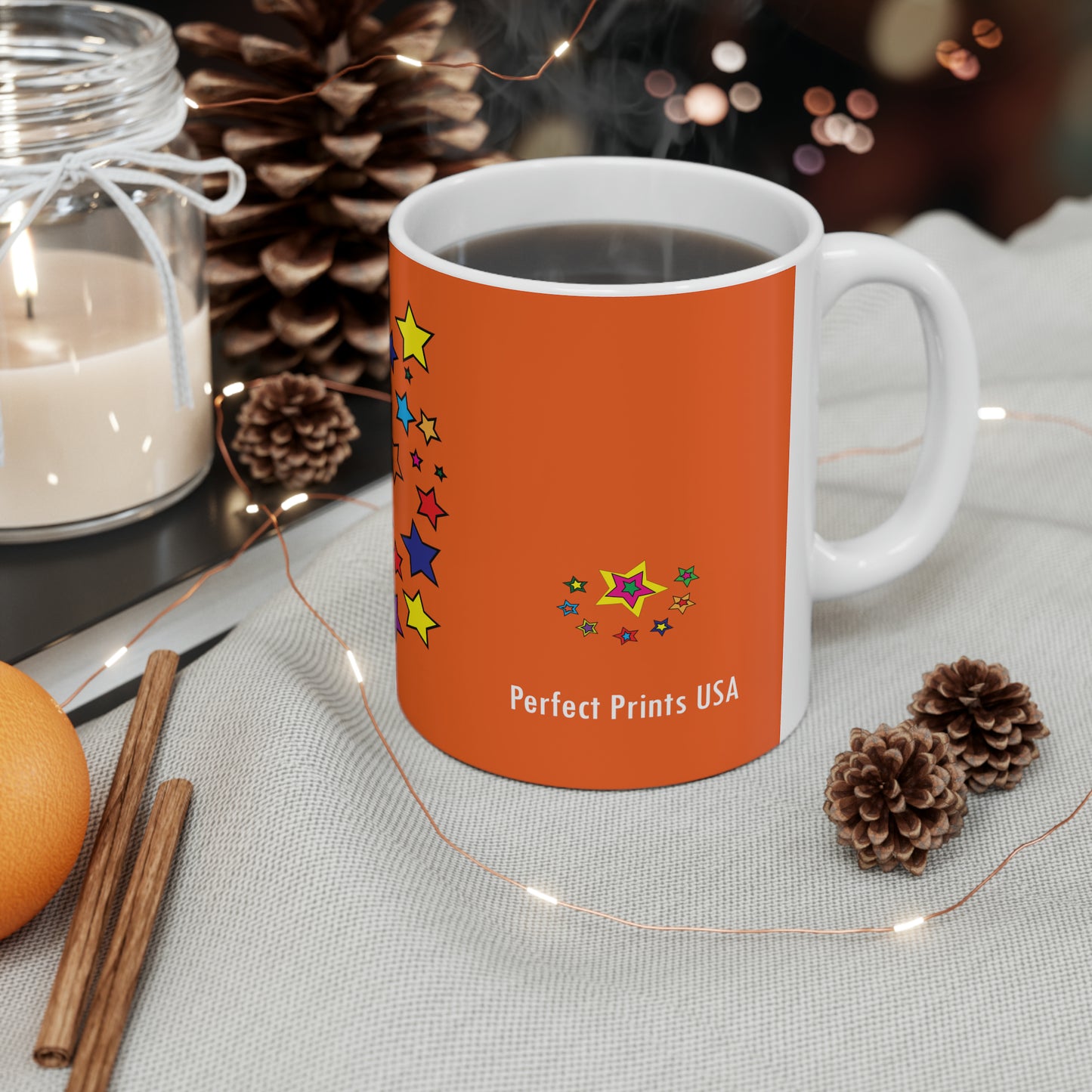 Coffee & Tea Mug with Stars print