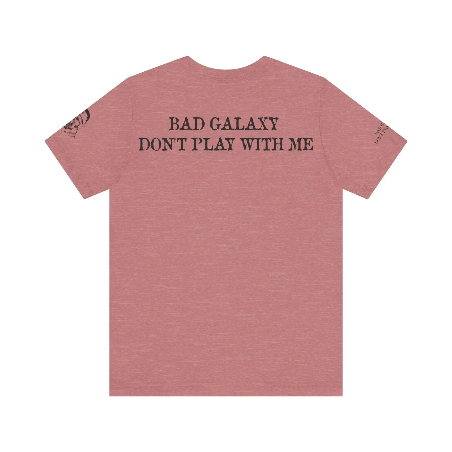Bad Galaxy Skull T Shirt Made To Order 100 Percent Cotton USA Printed Tee With Eco Friendly Inks