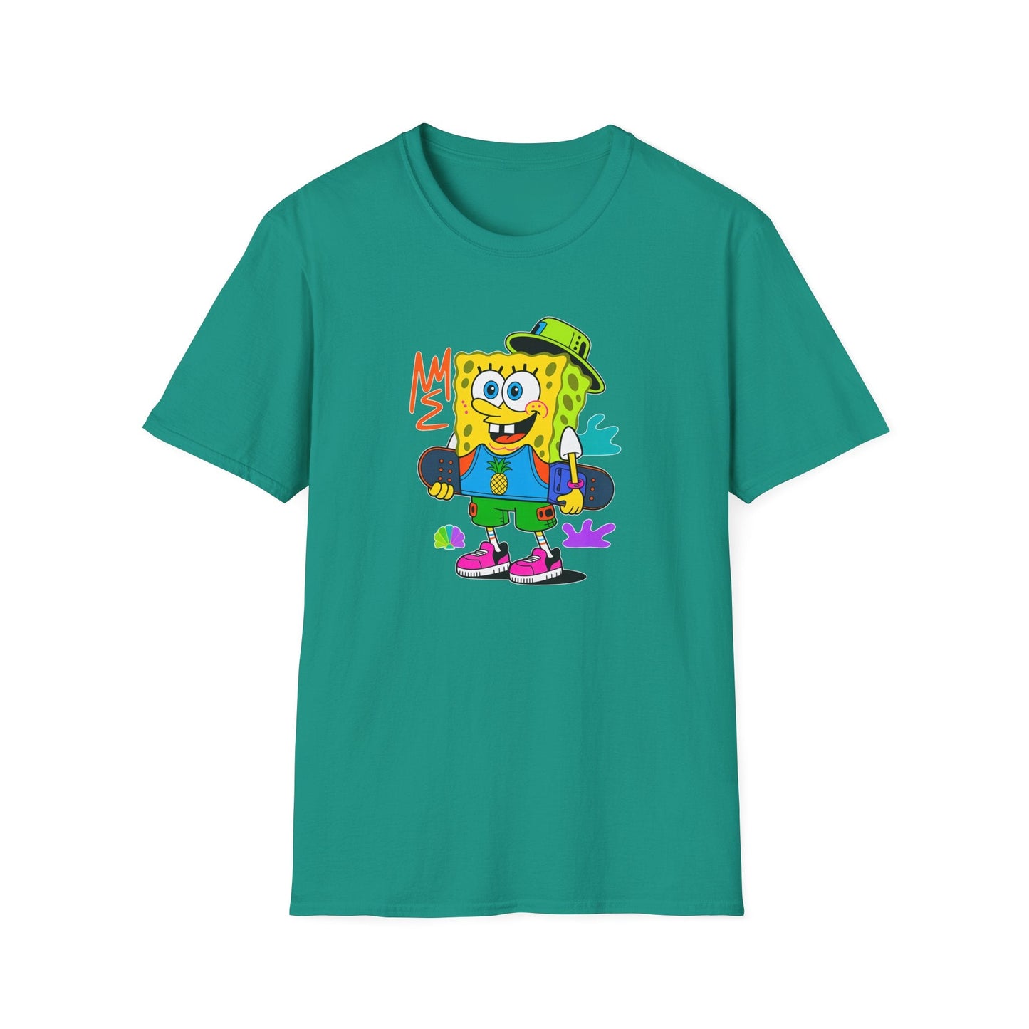 Unisex Cartoon T Shirt With Animals Animation Tee Softstyle Gildan 64000 Cotton Fabric