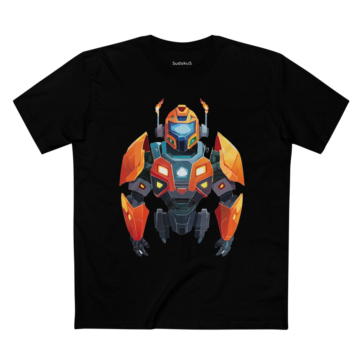 Cyborg Robot Graphic Unisex 100 Cotton Staple Tee 2