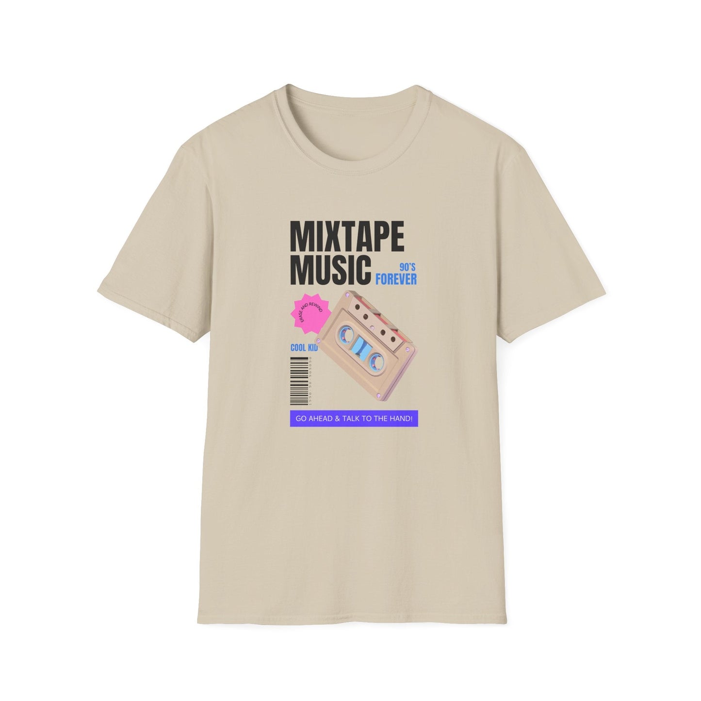 Mixtape Music Vintage Cassette T-Shirt Unisex Cotton Retro Audio Graphic Tee