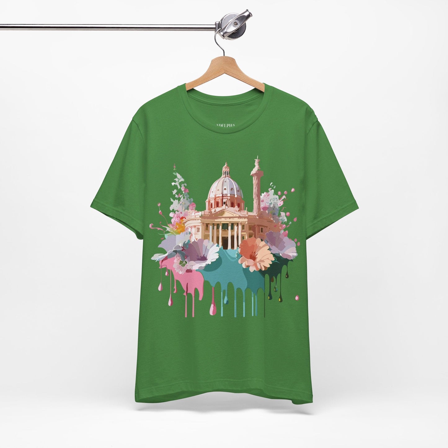 Tourist Shirt Rome Graphic Tee Unisex Jersey Short Sleeve Art Design By Adelpha Artwork