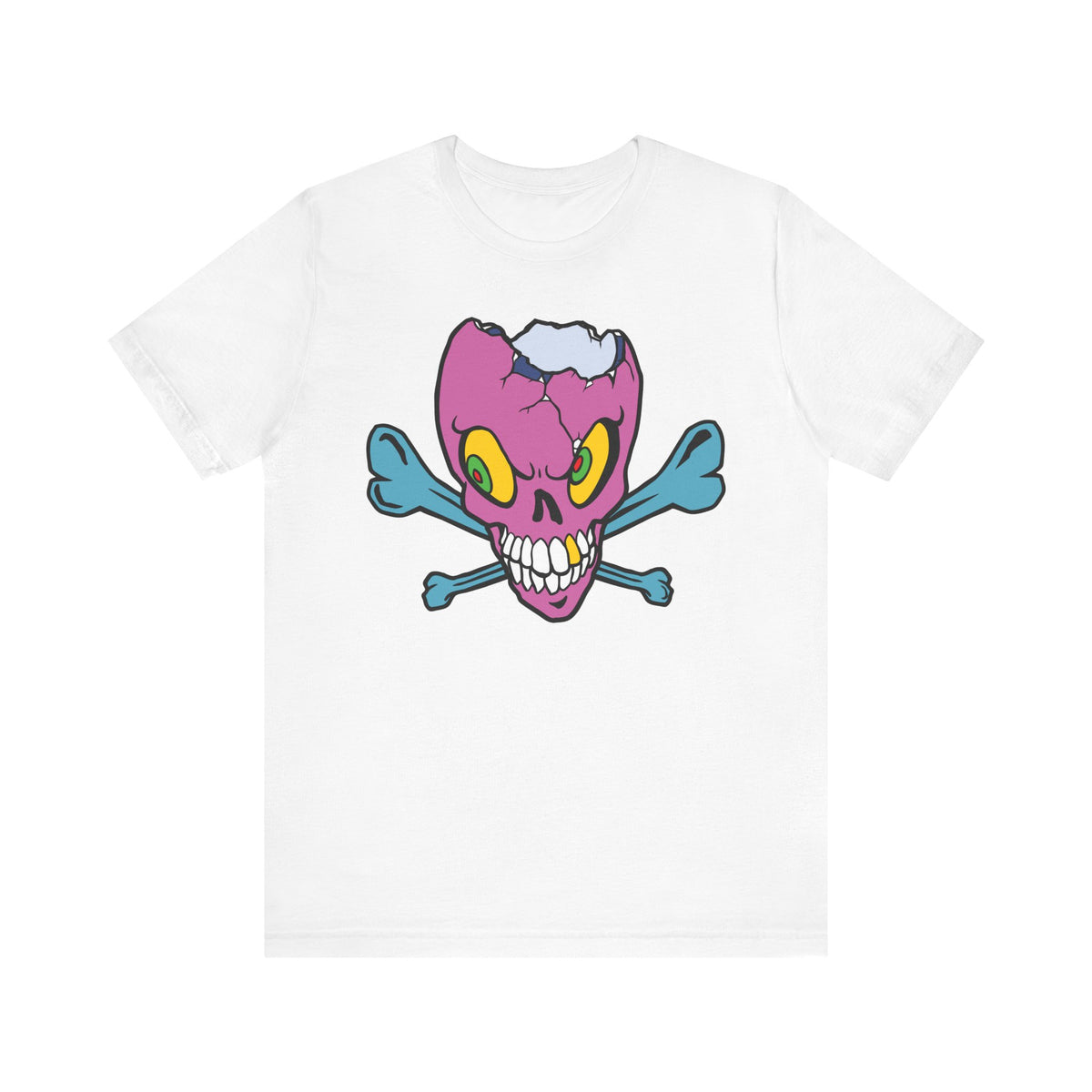 Purple Skull Graphic Design Tee, Skull Shirt, Vintage Tees, Art Design T-Shirt, Vintage Graphic Tee, Art Shirts with Skulls 5