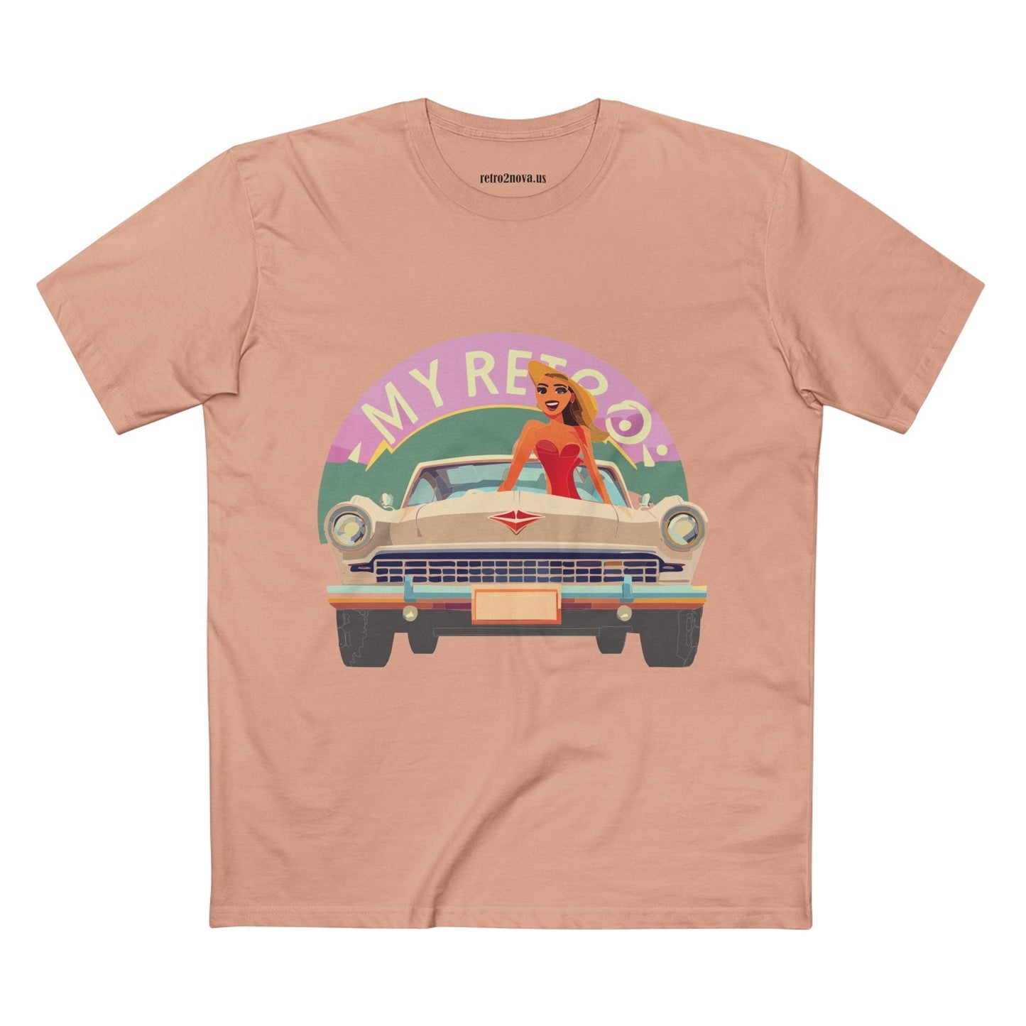 RC27 Retro Car Shirt Unisex Premium Cotton Tee With Original Art Design Retro2Nova Art Collection