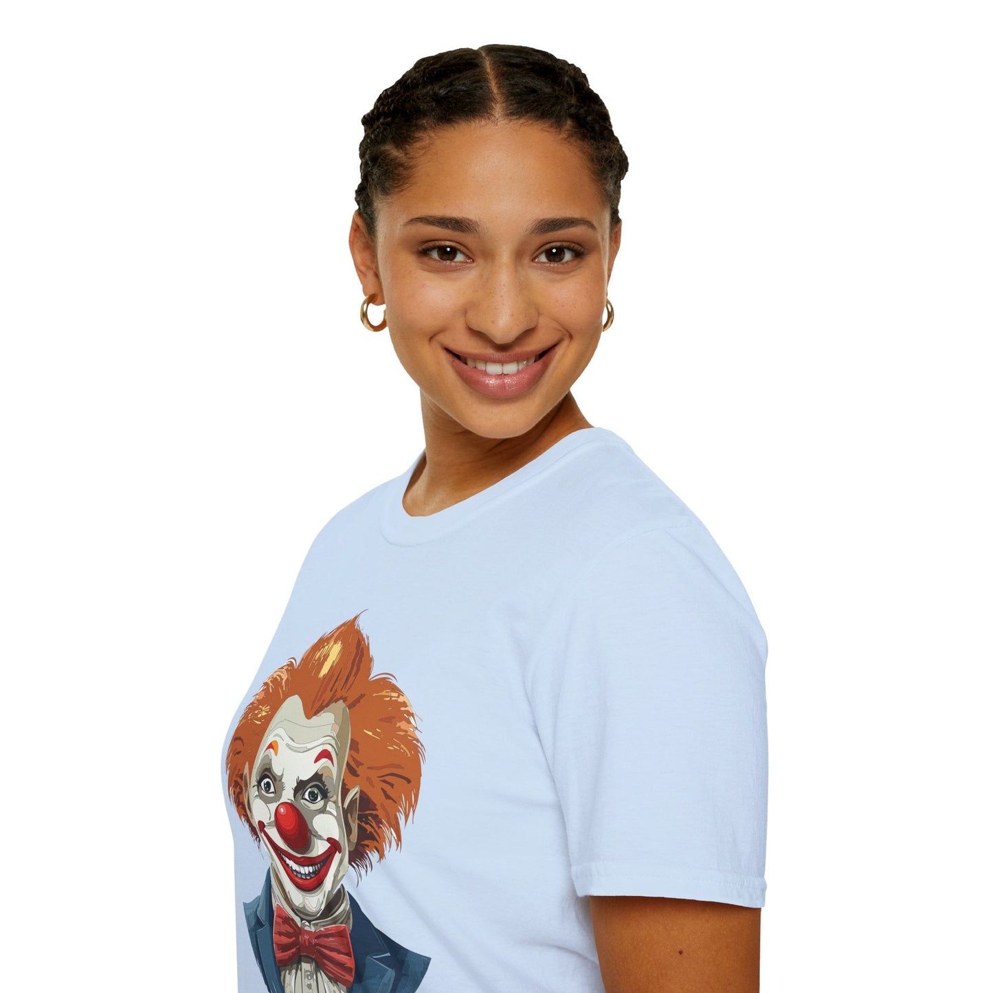 Clown Shirt Unisex Funny Man Circus Tee Softstyle Gildan 64000 Short Sleeve Shirt Premium
