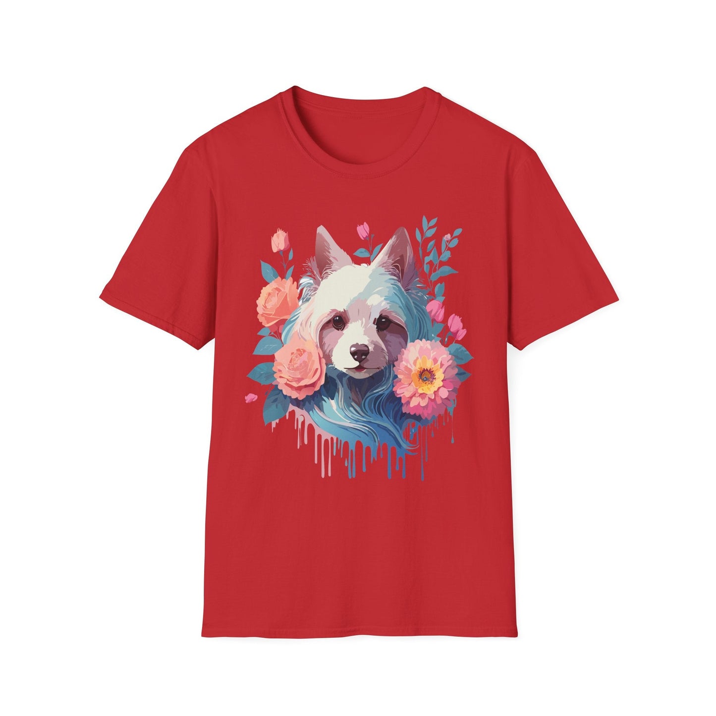 Dog Shirt Unisex Softstyle Cotton Tee Gildan 64000 With Animal Designs