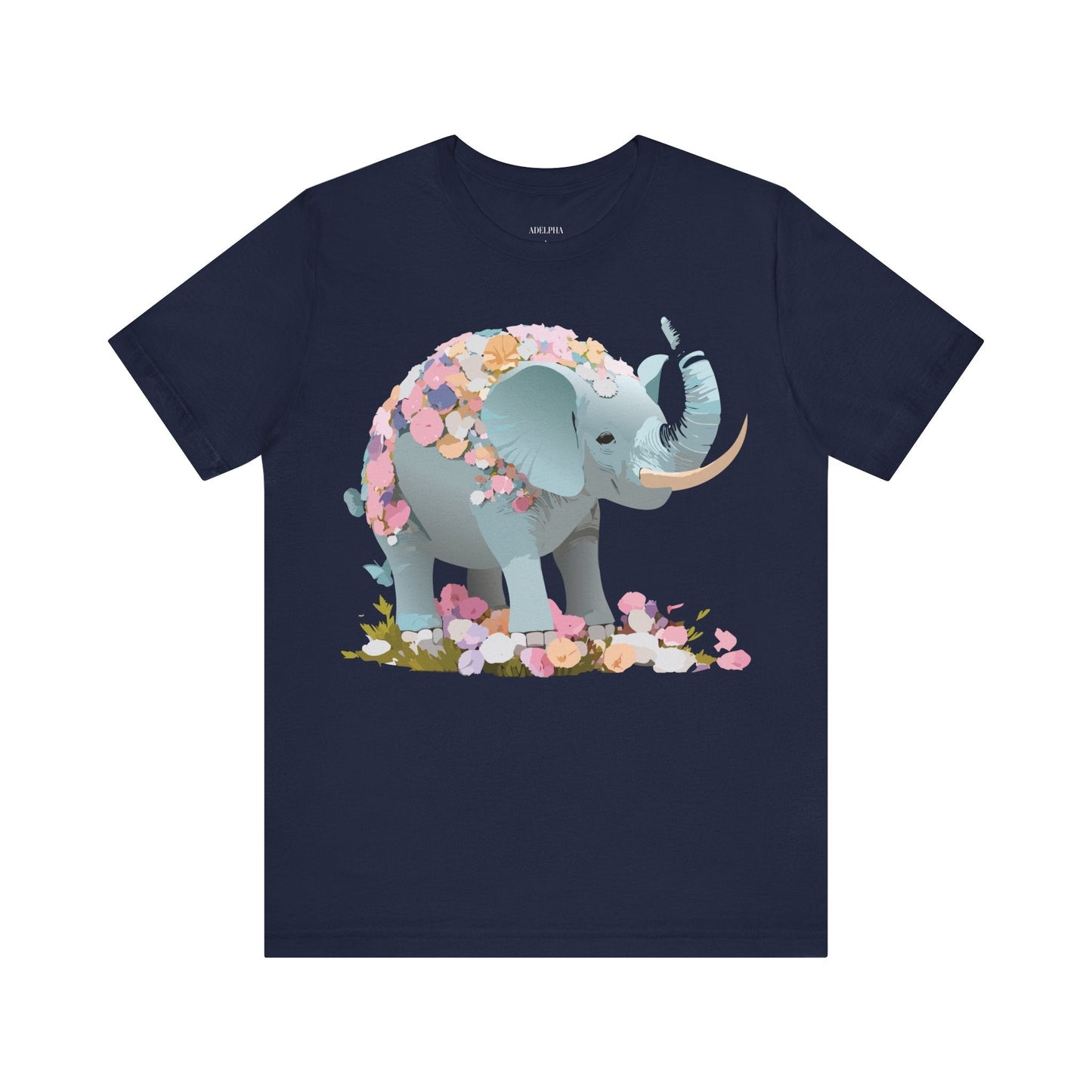 Elephant Graphic T Shirt Unisex Vintage Inspired Art Tee By Adelpha Short Sleeve