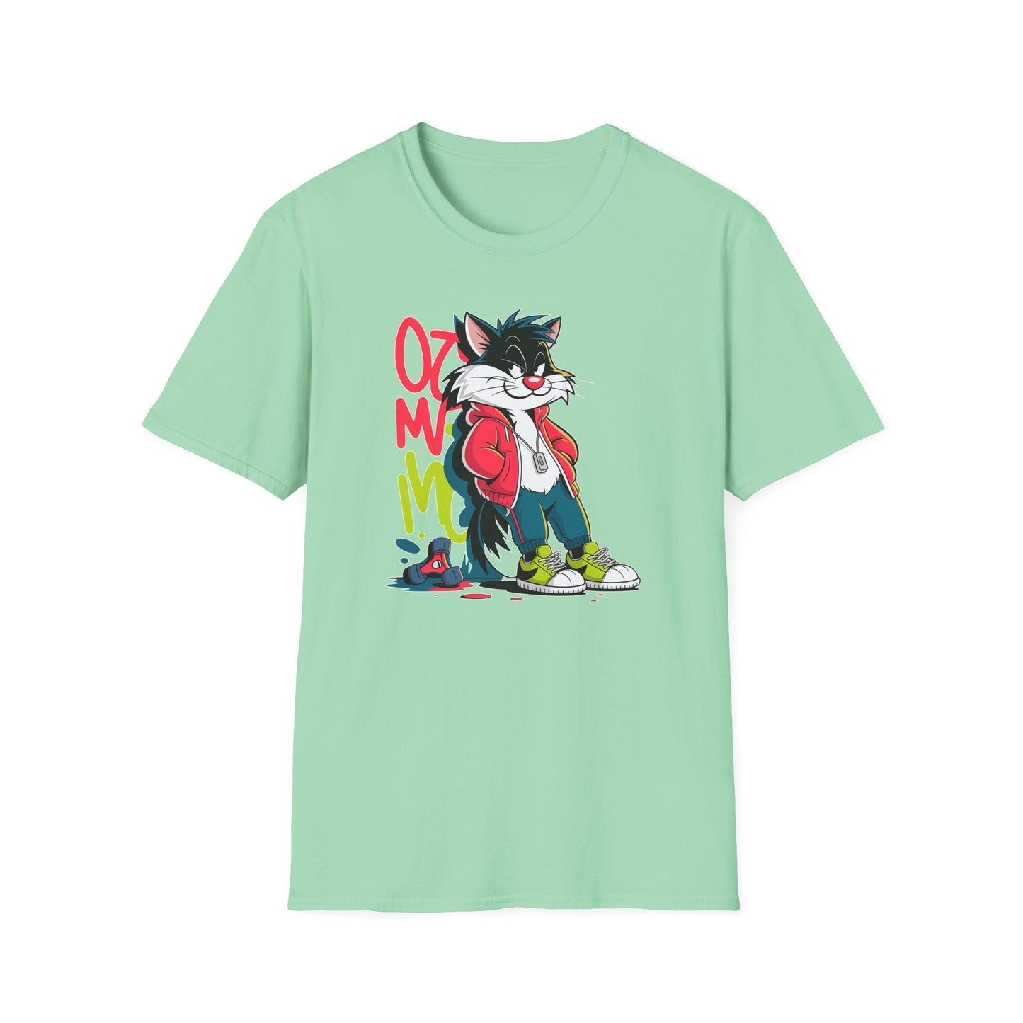 Cartoon T Shirt With Animals And Animation Tee For Unisex Softstyle Gildan 64000