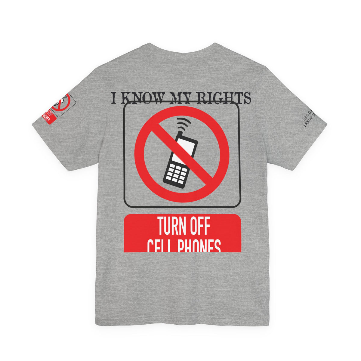Art Red Stamp Graphic Unisex Cotton Bella+Canvas Tee with Art Design b98