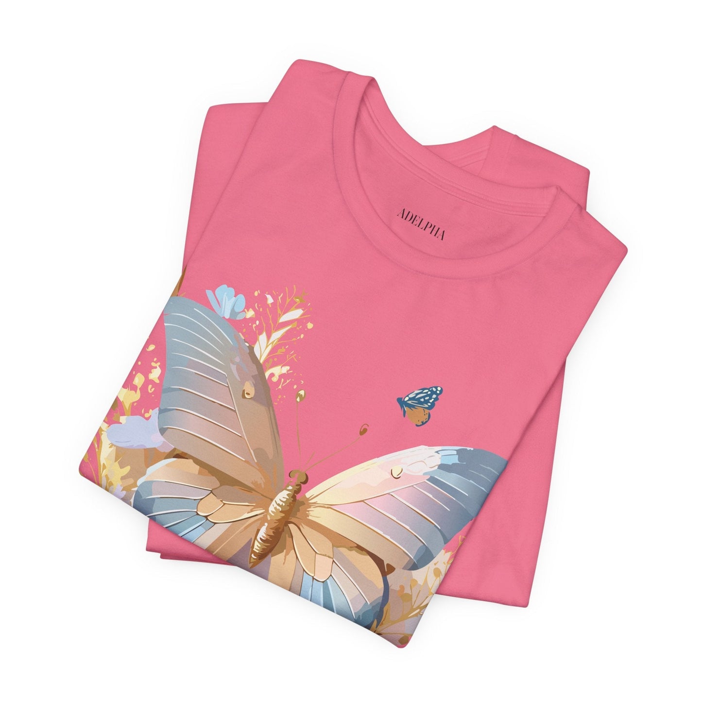 Butterfly Graphic Tee By Adelpha Vintage Inspired Unisex Short Sleeve