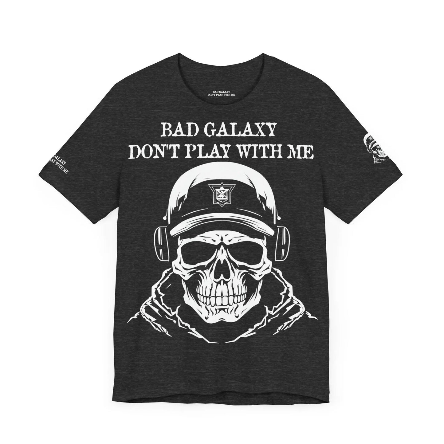 Bad Galaxy Skull T Shirt Made To Order 100 Percent Cotton Eco Friendly Inks USA Designed