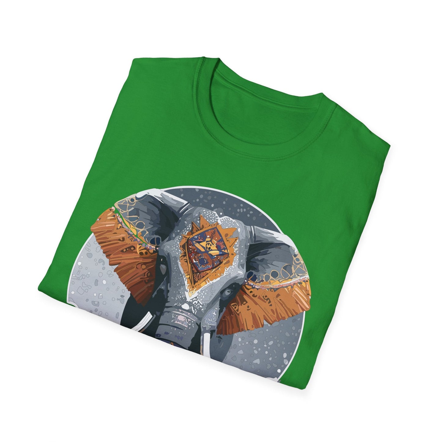 Elephant T Shirt Unisex Short Sleeve Tee SoftStyle Gildan 64000 One Hundred Percent Cotton
