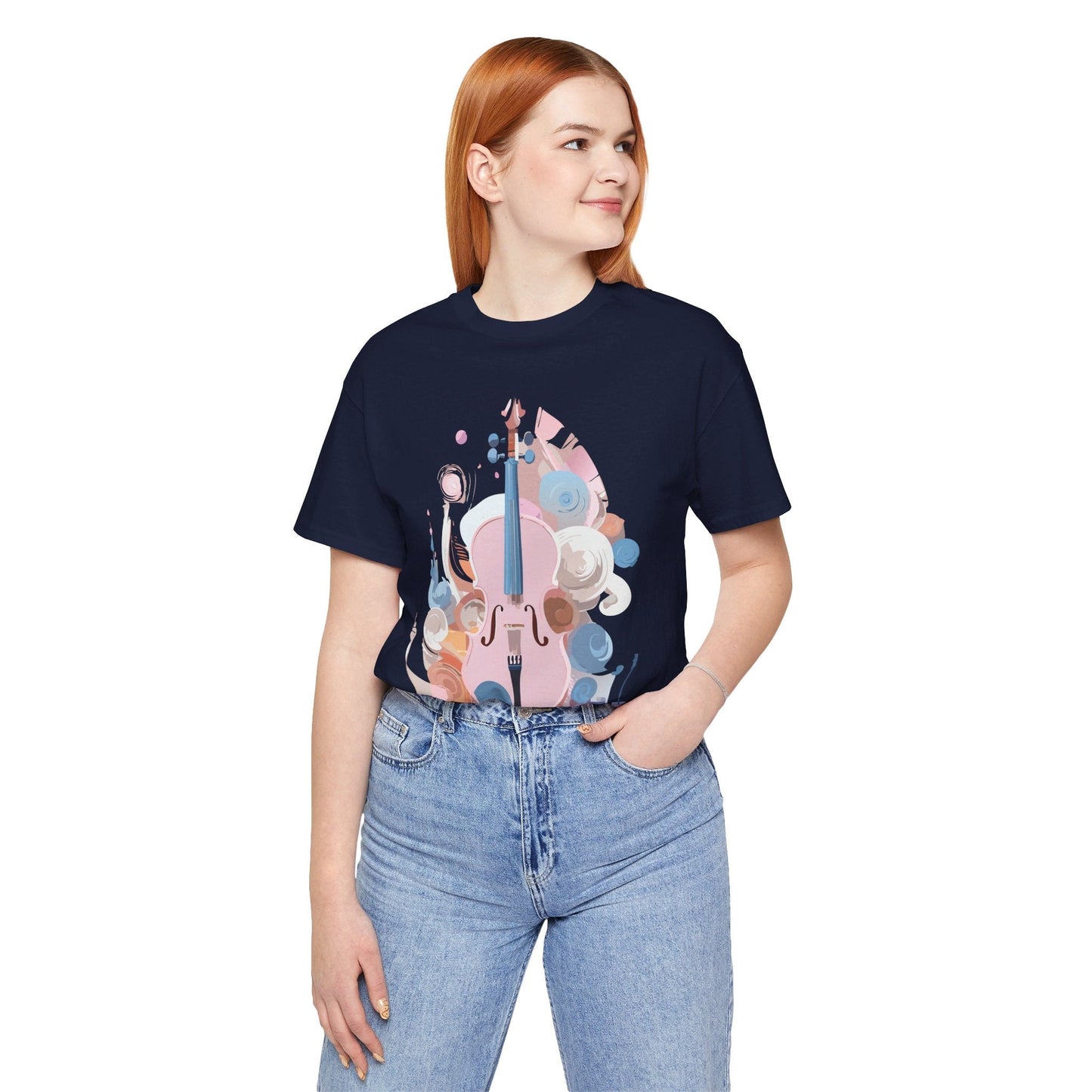 Music T Shirt Unisex Graphic Tee Vintage Inspired Artwork By Adelpha Short Sleeve