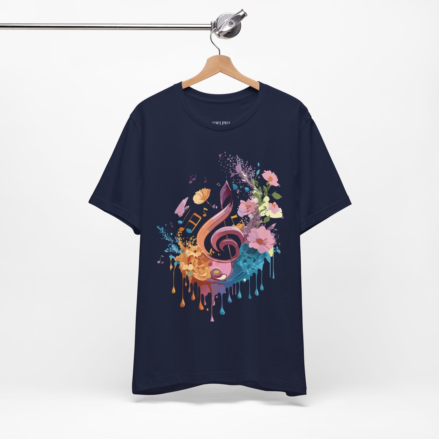 Unisex Graphic T Shirt From Adelpha With Vintage Music Inspired Artwork Short Sleeve Tee