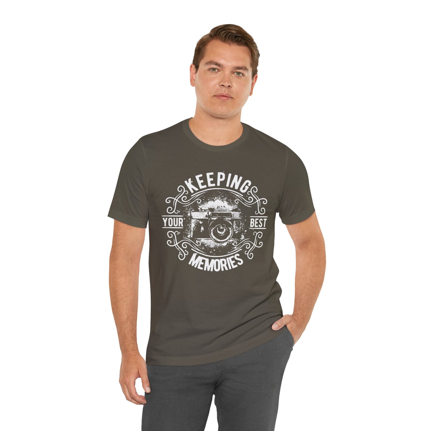 Keeping Your Best Memories T-Shirt Vintage Camera Graphic T-Shirt A-5