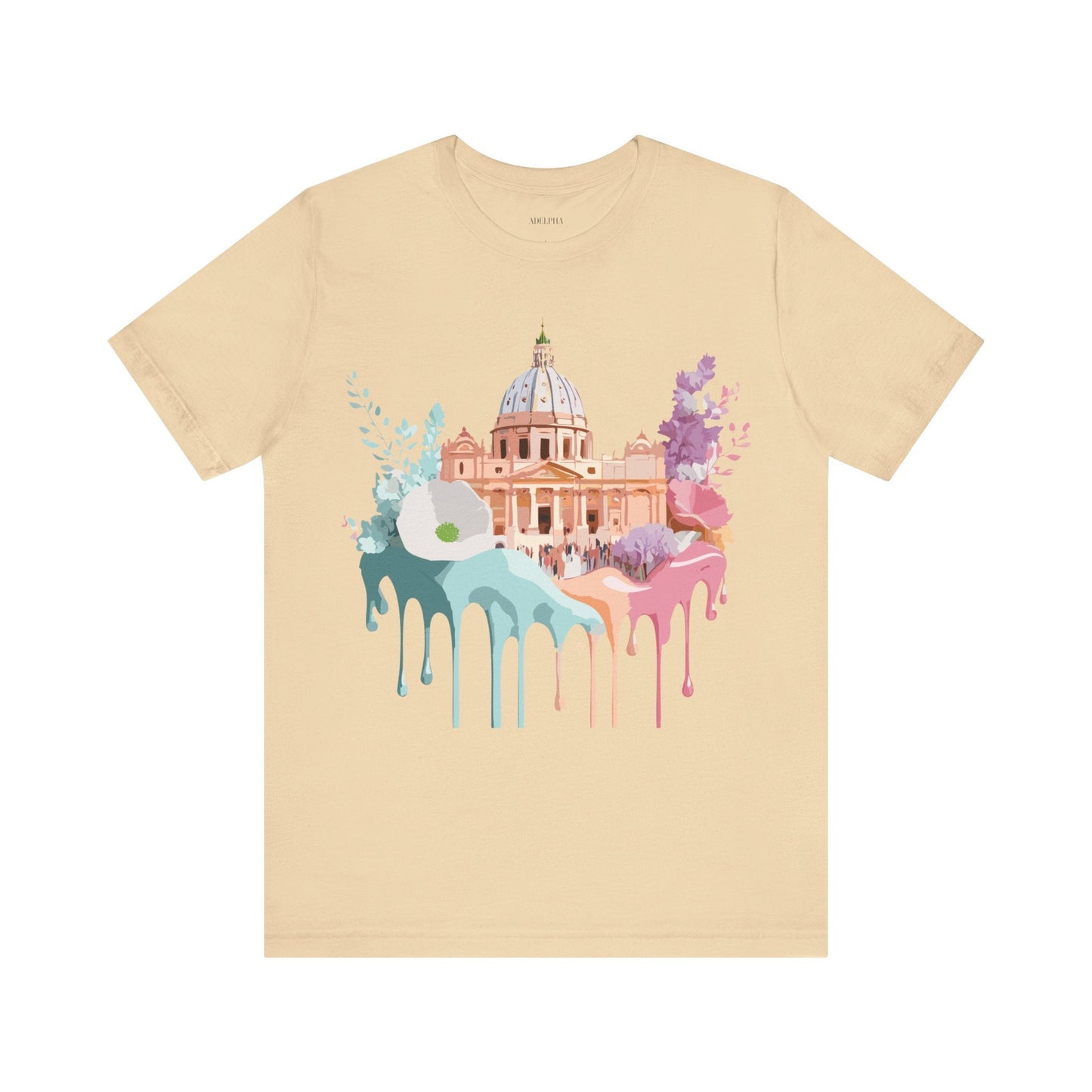 Adelpha Vintage Rome Tourist Shirt Graphic Tee Unisex Short Sleeve Art Design Artwork