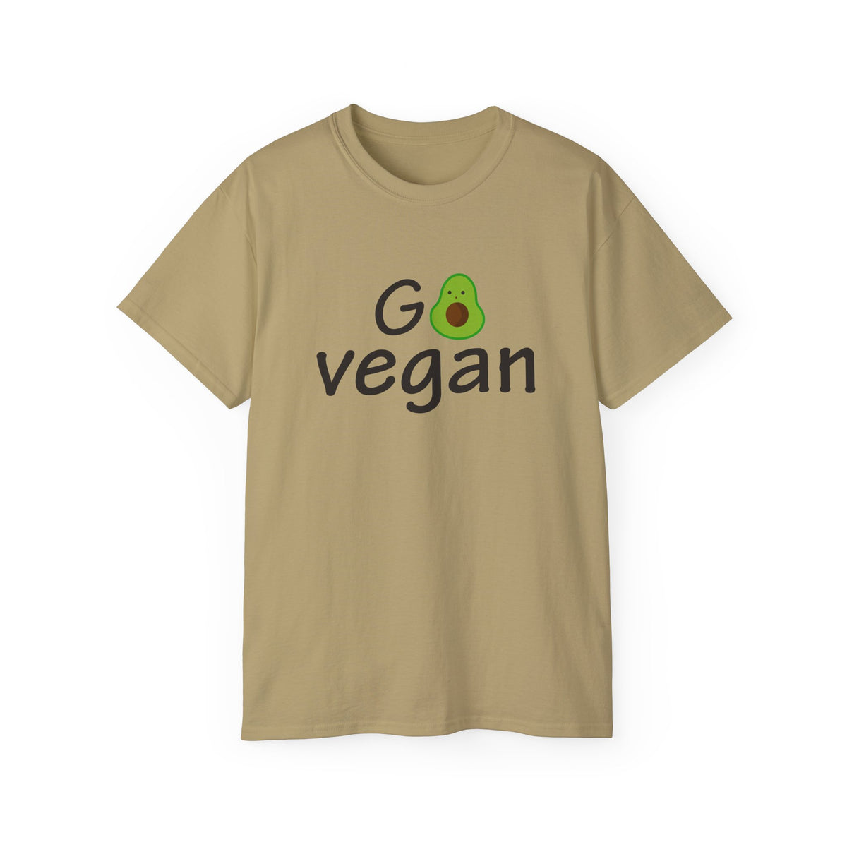 Go Vegan avocado graphic T-Shirt | plant based tee