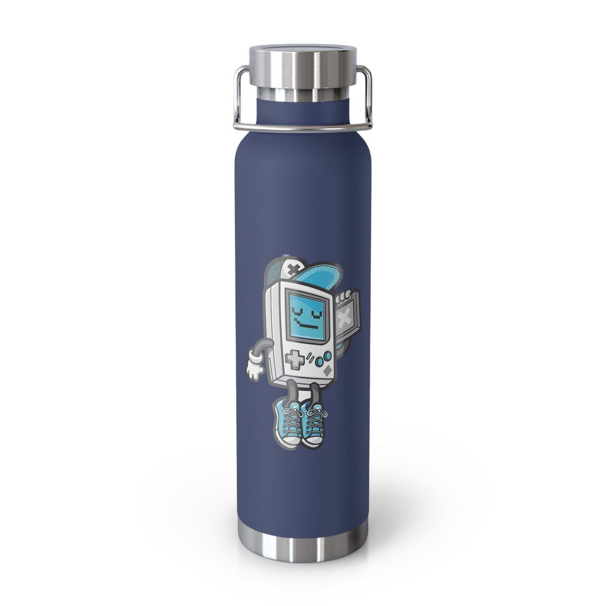 22oz Copper Insulated Water Bottle with Cartoon Design - CV82