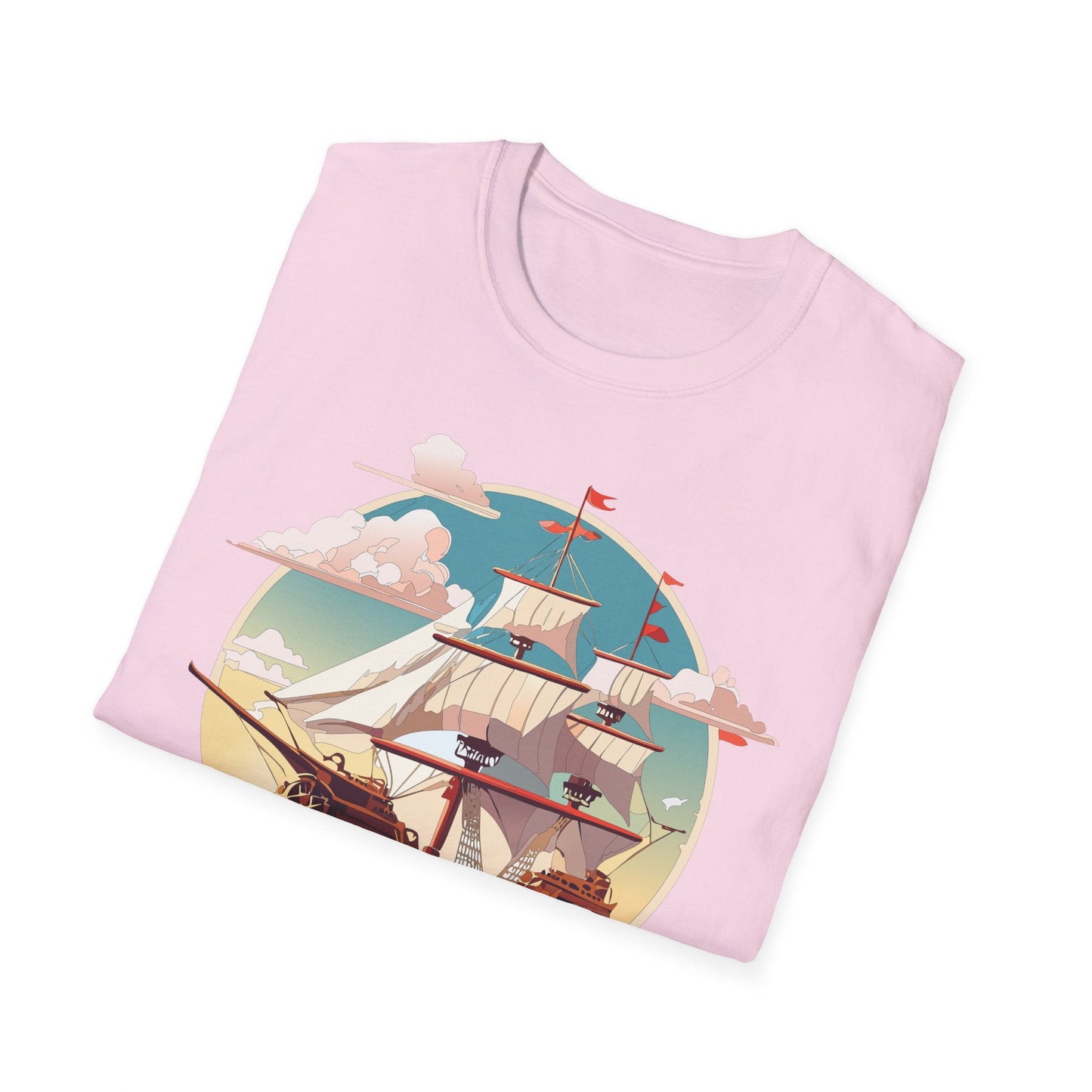 Unisex Ship T Shirts Frigate Vessel Tee Shirt Gildan Softstyle 64000 Cotton Comfort Premium Tee