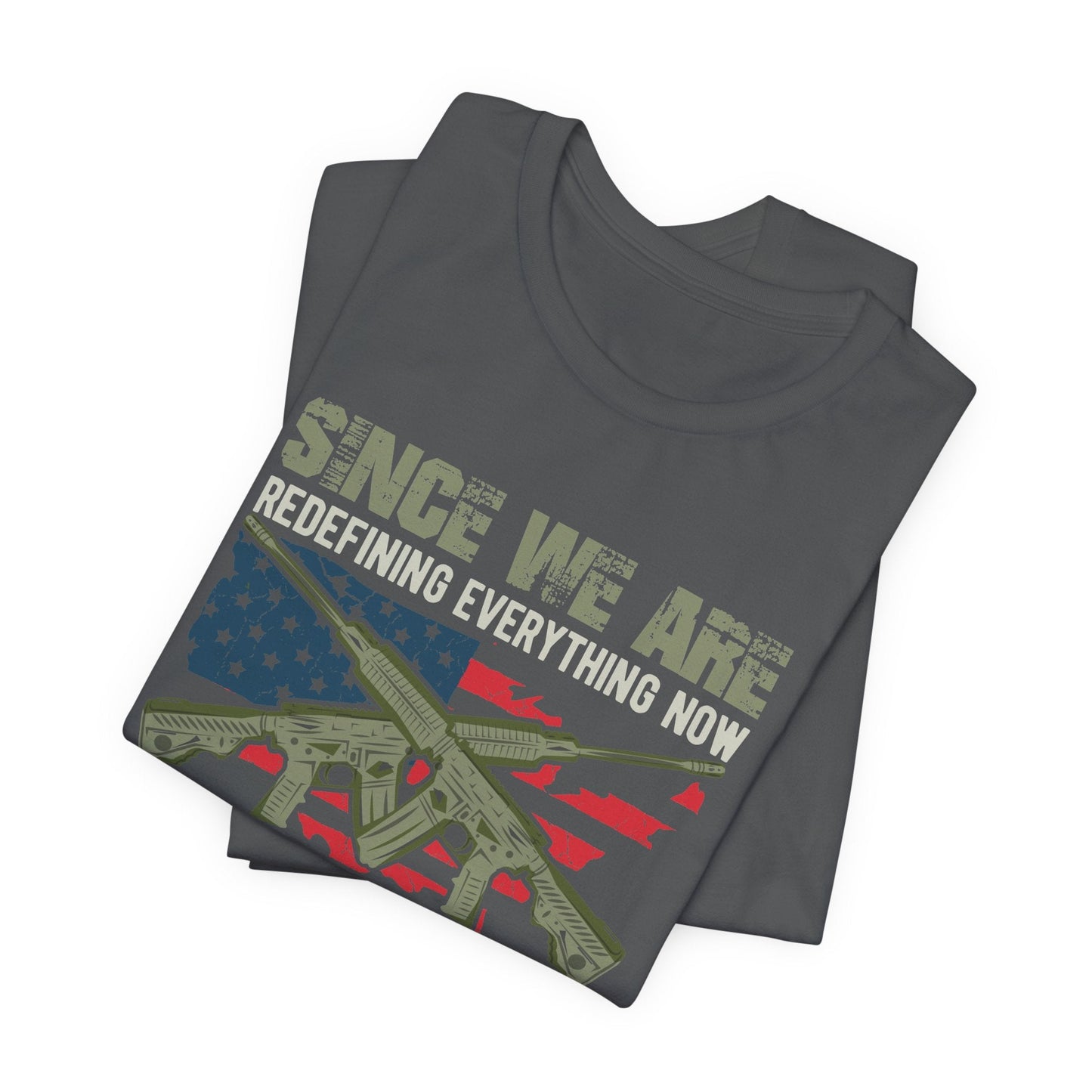 Army Veteran Patriotic Graphic Design Unisex Cotton T-Shirt v14