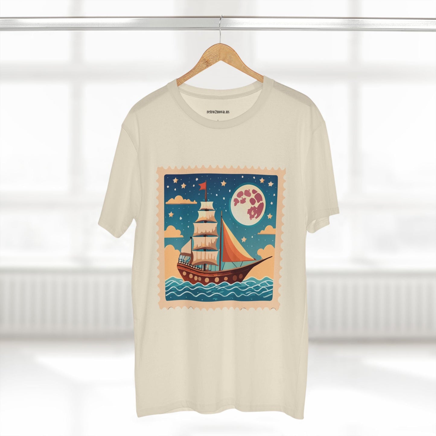 Postage Stamp Shirt Unisex Premium Cotton Tee With Original Art Design By Retro2Nova
