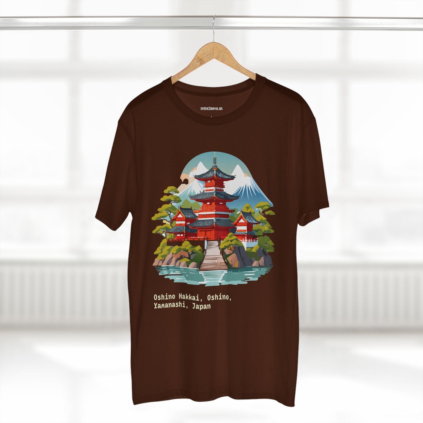Retro2Nova Unisex Japan Shirt Travel Shirt TT30 Premium Cotton Tee With Original Art Design