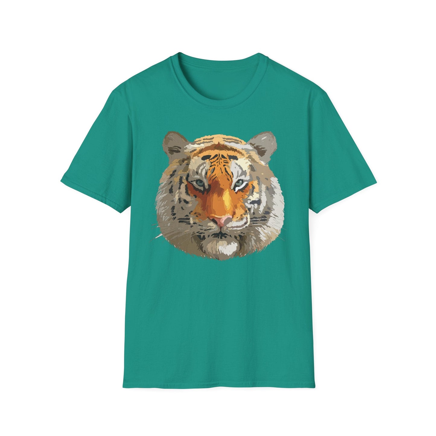 Unisex Tiger Shirt Animal Print Tee Gildan Softstyle Cotton Quality